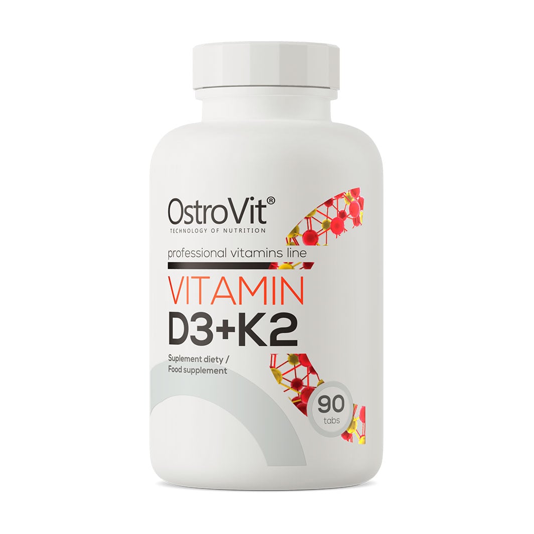 Вітамін Д3 та K2 OstroVit Vitamin D3 + K2, 90 таблеток